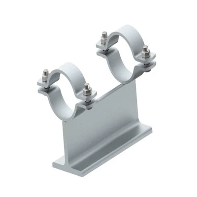 T-hom yeeb cov yeeb nkab txhawb nqa nrog clamp